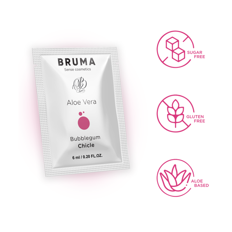 BRUMA – GEL DESLIZANTE CON ALOE VERA SABOR A CHICLE 6 ML