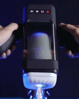 Masturbatore automatico riscaldato con spinta Su e Giù e vibrazione