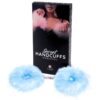 SECRETPLAY - MANETTE MARABOU CHIARO BLU - immagine 3