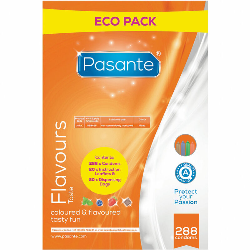 PASANTE – PRESERVATIVI ECO PACK GUSTI BORSA 288 UNITÀ