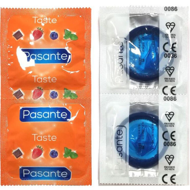 PASANTE – PRESERVATIVI GUSTO MIRTILLO BORSA 144 UNIT