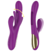 INTENSE - APOLO VIBRATORE MULTIFUNZIONE RICARICABILE 7 VIBRAZIONI CON LINGUA OSCILLANTE VIOLA - immagine 3
