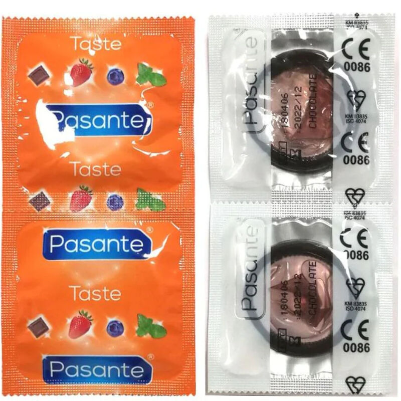 PASANTE – PRESERVATIVI AL GUSTO CIOCCOLATO BORSA TENTAZIONE 144 UNITÀ