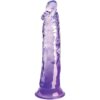 Pene realistico con ventosa da 19,7 cm (8") viola KING COCK
