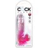 KING COCK - CLEAR PENE REALISTICO CON SFERE 13.5 CM ROSA - immagine 2