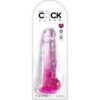 KING COCK - CLEAR PENE REALISTICO CON SFERE 16.5 CM ROSA - immagine 2
