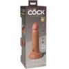 KING COCK - ELITE DILDO REALISTICO VIBRANTE E SILICONE 15.2 CM CARAMEL - immagine 5
