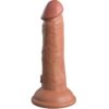 KING COCK - ELITE DILDO REALISTICO VIBRANTE E SILICONE 15.2 CM CARAMEL - immagine 4