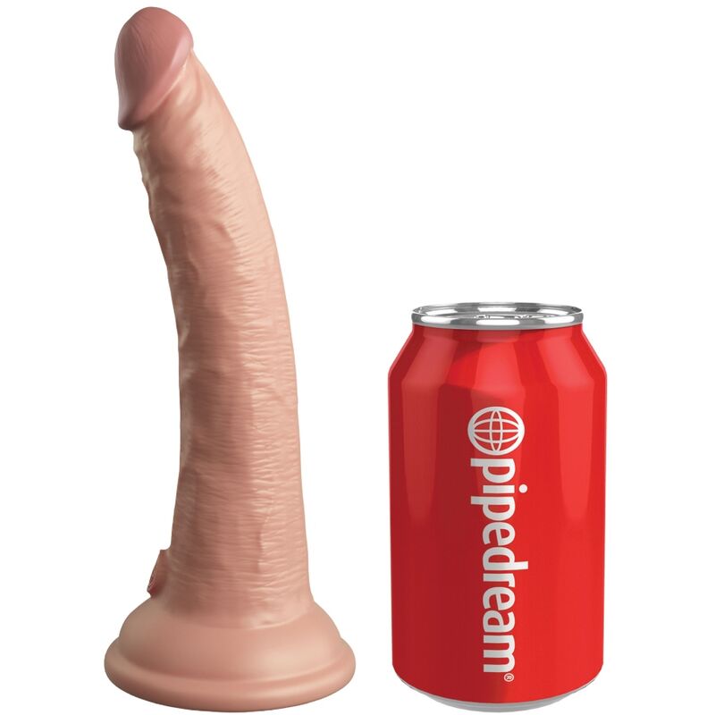 KING COCK ELITE – VIBRATORE REALISTICO E DILDO IN SILICONE TELECOMANDO 17,8 CM