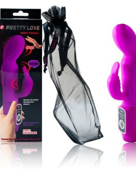 Vibratore rabbit in silicone lilla ‘BODY-TOUCH’ PRETTY LOVE