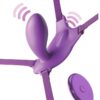 FANTASY FOR HER - PETTORINA G-SPOT BUTTERFLY CON VIBRATORE, RICARICABILE E TELECOMANDO VIOLA - immagine 2