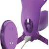 FANTASY FOR HER - PETTORINA G-SPOT BUTTERFLY CON VIBRATORE, RICARICABILE E TELECOMANDO VIOLA - immagine 3