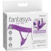 FANTASY FOR HER - PETTORINA G-SPOT BUTTERFLY CON VIBRATORE, RICARICABILE E TELECOMANDO VIOLA - immagine 5