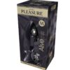 Plug anale metallo liscio con base bianca Misura-M ALIVE - immagine 2