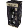 Plug anale metallo liscio con base nera Misura-L ALIVE - immagine 2