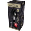 Plug anale metallo liscio con base rossa Misura-L ALIVE - immagine 2