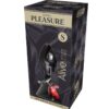 Plug anale metallo liscio con base rossa Misura-S ALIVE - immagine 2