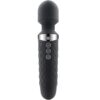 Vibratore massaggiatore nero 20 cm BE WANDED ALIVE