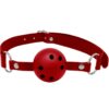 Bavaglio traspirante rosso BDSM - DISCRETION ALIVE