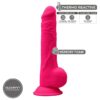 SILEXD - MODELLO 1 PENE REALISTICO PREMIUM SILEXPAN SILICONE FUCSIA 24 CM - immagine 2