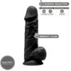 Dildo realistico in silicone nero con ventosa 21,5 cm SILEXD 8,5" MODEL 1 - immagine 2