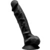 Dildo realistico in silicone nero con ventosa 23 cm SILEXD 9" MODEL 1