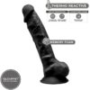 Dildo realistico in silicone nero con ventosa 23 cm SILEXD 9" MODEL 1 - immagine 2
