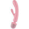 SATISFYER - MASSAGGIATORE VIBRATORE CONIGLIO TRIPLE LOVER ROSA - immagine 3