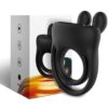 ARMONY - ANELLO VIBRATORE RABBIT NERO - immagine 5