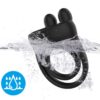 ARMONY - ANELLO VIBRATORE RABBIT NERO - immagine 3