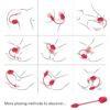 ARMONY - STIMOLATORE E VIBRATORE ROSA COLA ROSSO - immagine 2