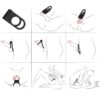 ARMONY - TWINS DOPPIO ANELLO VIBRATORE PER COPPIA NERO - immagine 2