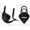 ARMONY - ANELLO VIBRATORE MANTA SCROTO TELECOMANDO NERO - immagine 3