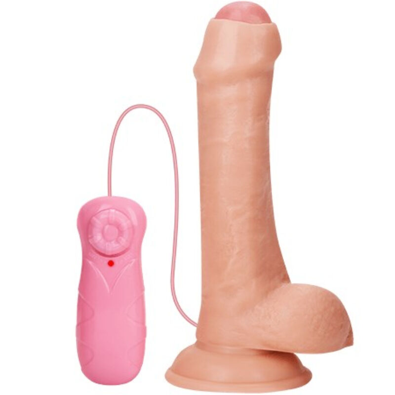 Dildo realistico vibrante color carne con ventosa da 21 cm ARMONY