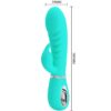 PRETTY LOVE - VIBRATORE MULTIFUNZIONE G-SPOT PRESCOTT VERDE ACQUA - immagine 5