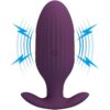 Plug anale vibrante e elettrostimolante in silicone viola ‘JEFFERSON’ PRETTY LOVE - immagine 3