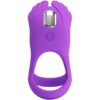 PRETTY LOVE - SILAS ANELLO PER PENE VIBRANTE 7 VIBRAZIONI IN SILICONE VIOLA - immagine 4