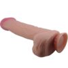 PRETTY LOVE - DILDO REALISTICO SLIDING SKIN SERIES CON VENTOSA SCORREVOLE DELLA PELLE MARRONE 26 CM - immagine 2