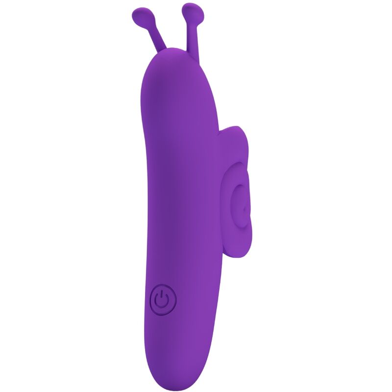 Vibratore da dito ricaricabile in silicone viola ‘SNAIL’ PRETTY LOVE