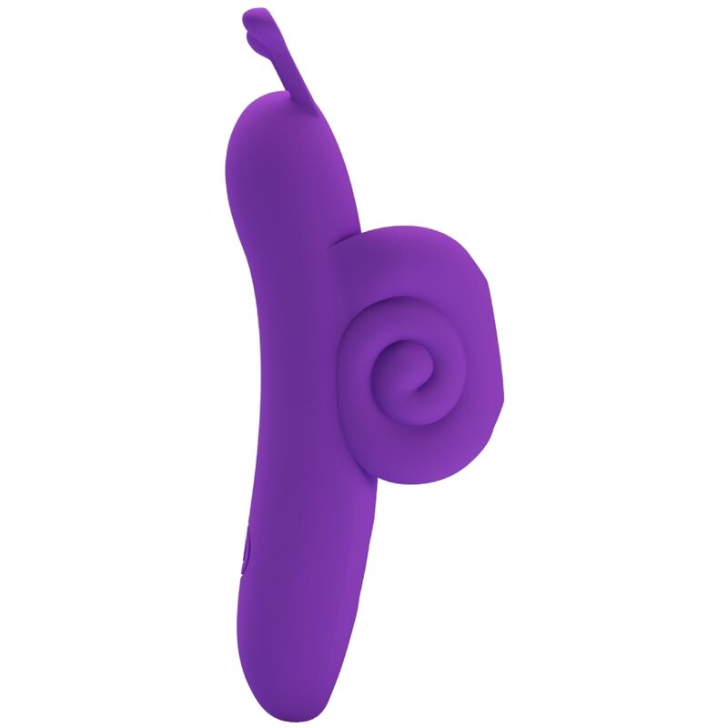 Vibratore da dito ricaricabile in silicone viola ‘SNAIL’ PRETTY LOVE