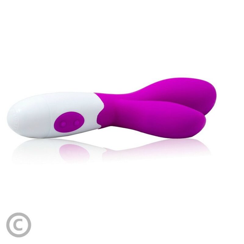 Vibratore rabbit in silicone lilla/bianco ‘NEWMAN’ PRETTY LOVE FLIRTATION