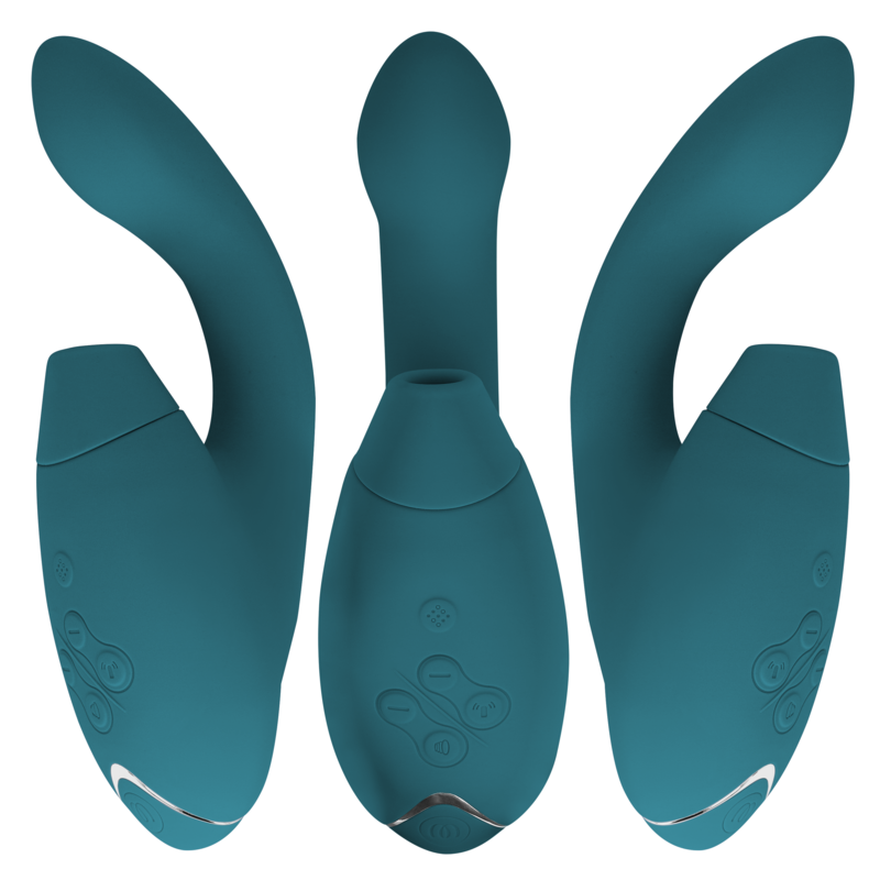 Vibratore rabbit con succhia clitoride WOMANIZER DUO