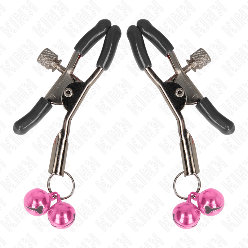 KINK – MORSETTO PER CAPEZZOLI DOPPIA CAMPANA ROSA 6 CM