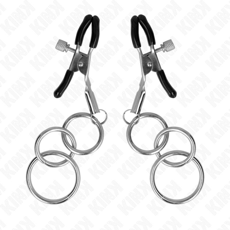 KINK – MORSETTO PER CAPEZZOLO CON 3 O-RING 6 CM