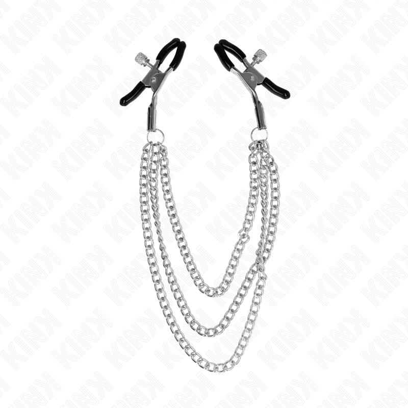 KINK – PINZE PER CAPEzzoli CON 3 CATENE ARGENTO 20/23/28 CM