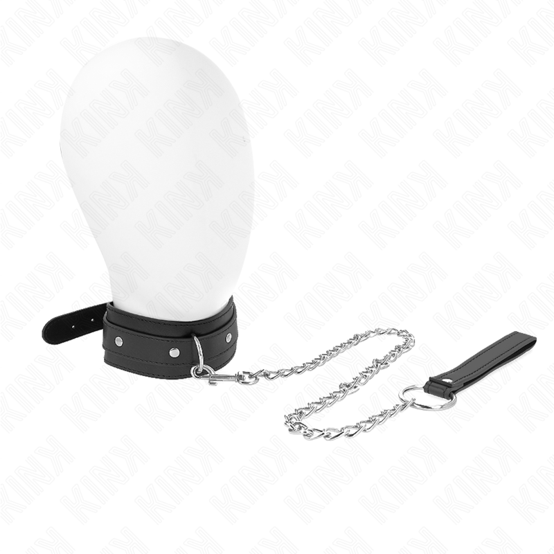 KINK – COLLANA CON GUINZAGLIO 65 CM 1 ANELLO REGOLABILE 38-49 CM X 5 CM