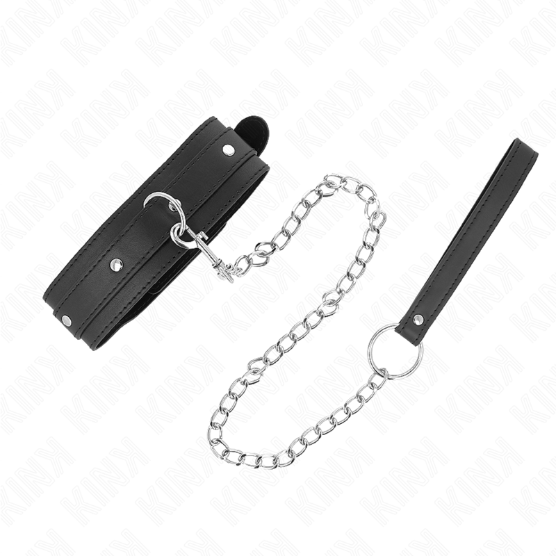 KINK – COLLANA CON GUINZAGLIO 65 CM 1 ANELLO REGOLABILE 38-49 CM X 5 CM