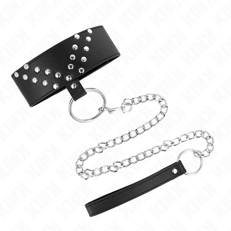 KINK – COLLANA CON CINTURA 65 CM CON RIVETTO A V REGOLABILE 36-43 CM X 5 CM