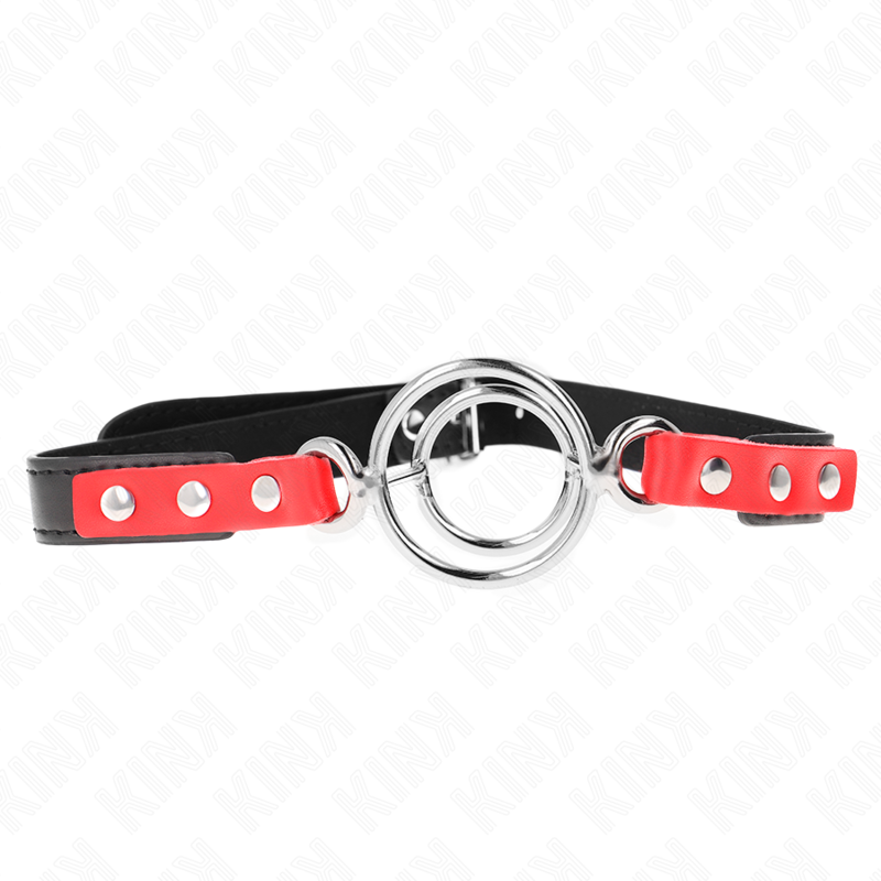 KINK – GAG CON O-RING MULTIPLI 4/4,8 CM ROSSO 38 X 56 CM