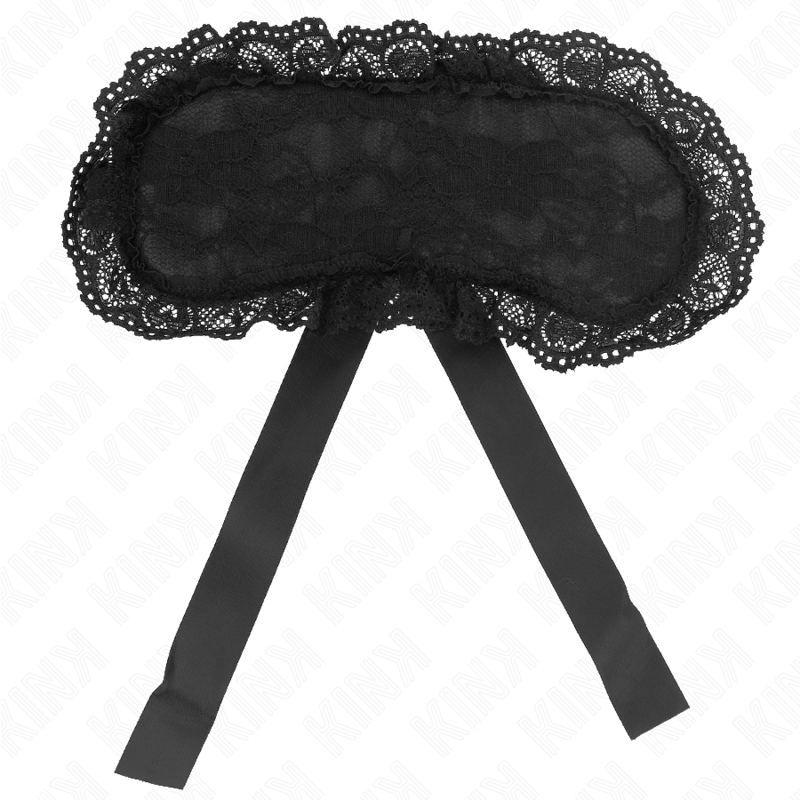 Maschera per gli occhi in pizzo nero 22.5x11 cm Modello 1 KINK